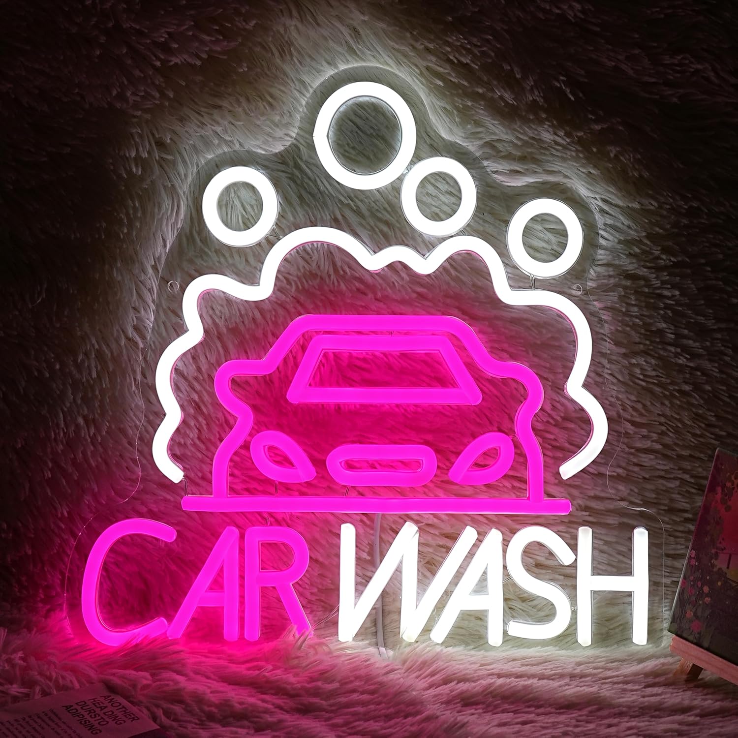 Auto Repair Shop Signs - Enseigne néon LED pour lavage auto,