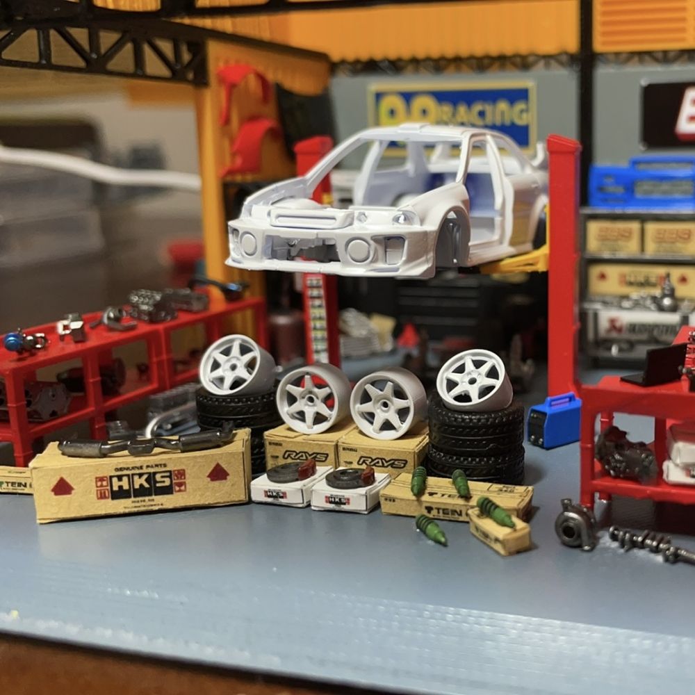 Diorama 1:64 – étrier de moyeu - Auto Repair Shop Japan avis et prix