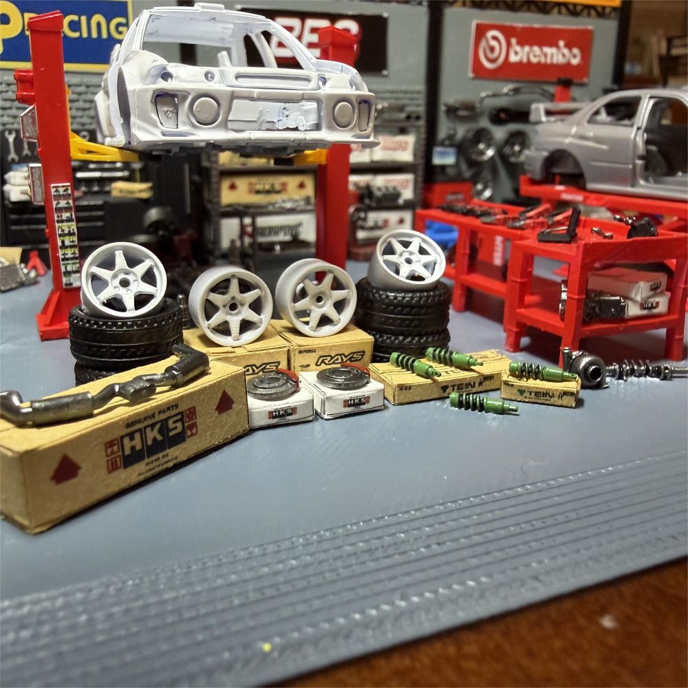 Diorama 1:64 – étrier de moyeu - Auto Repair Shop Japan avis et prix
