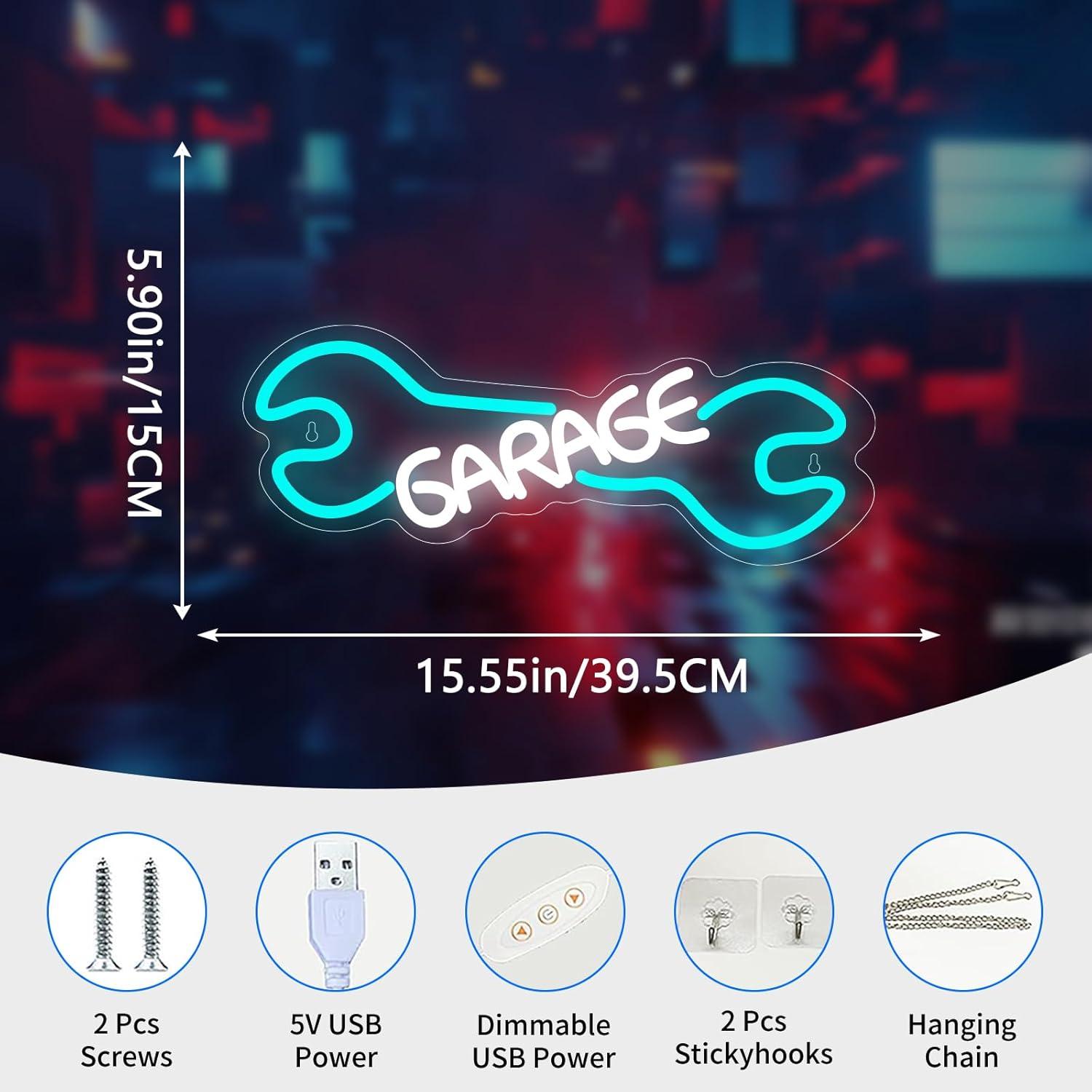 Enseigne néon LED USB à intens - Auto Repair Shop Signs avis et prix