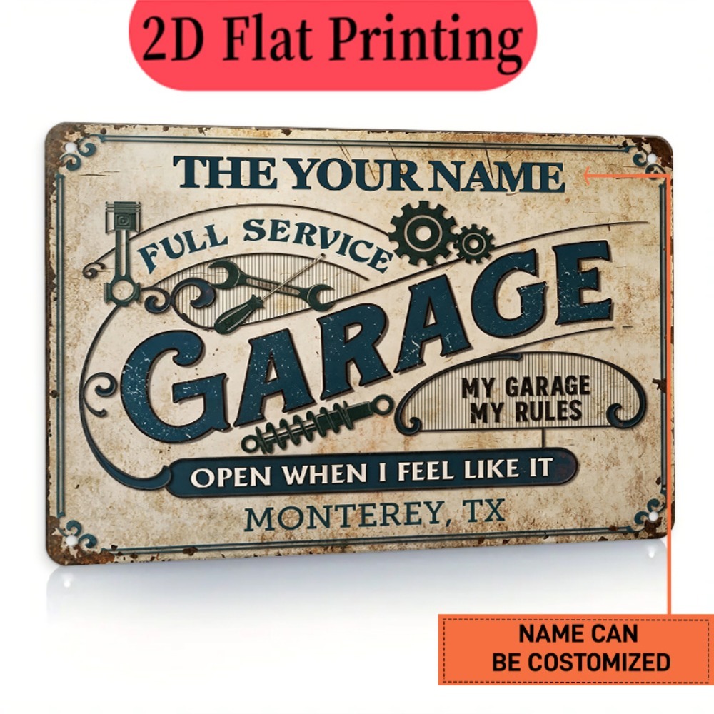 Plaque en métal personnalisée  - Auto Repair Shop Names avis et prix