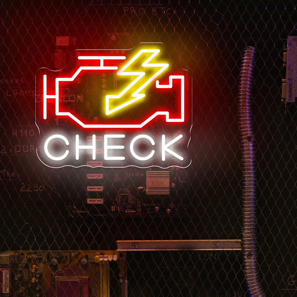 Vérifier le moteur enseigne au - Auto Repair Shop Signs avis et prix