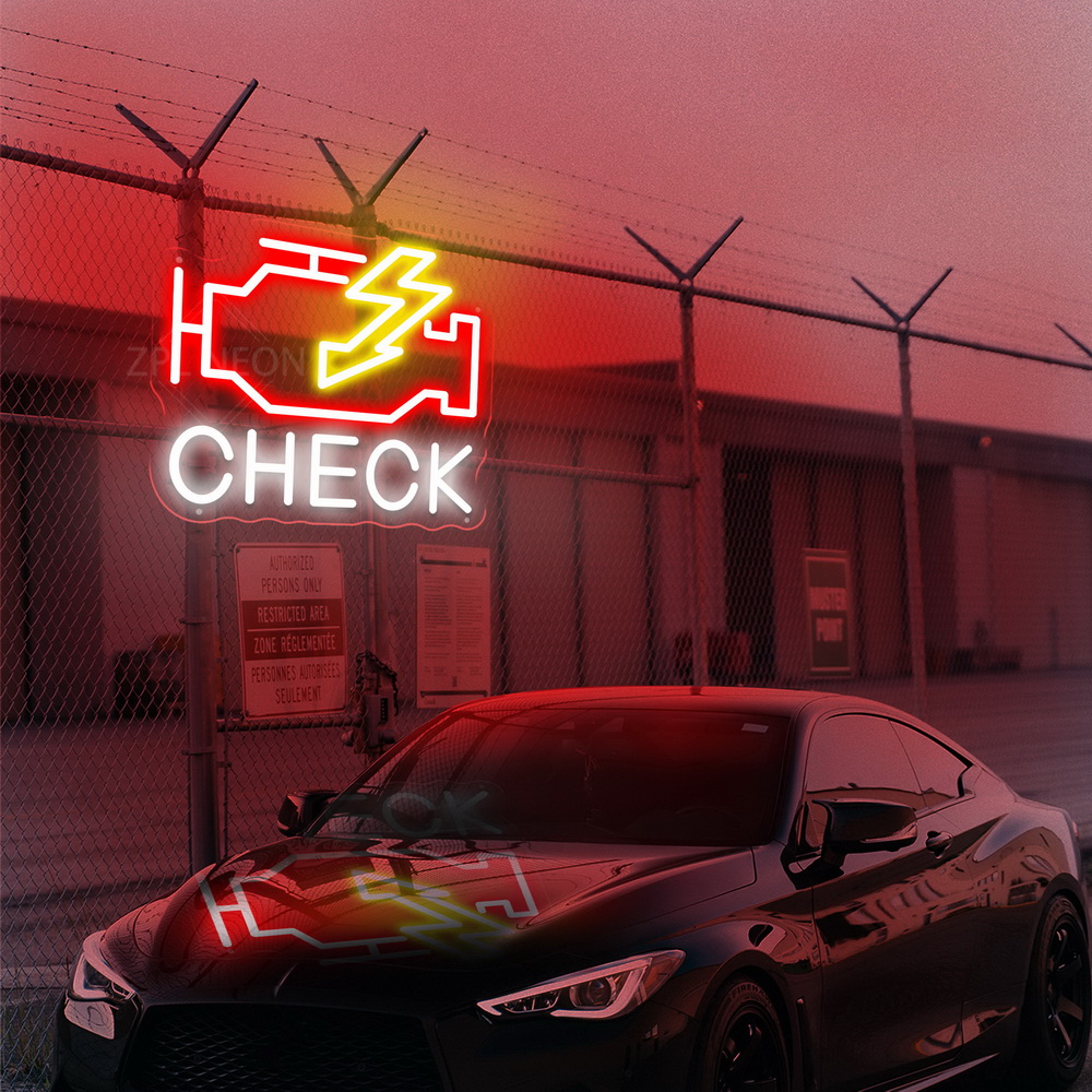 Vérifier le moteur enseigne au - Auto Repair Shop Signs avis et prix