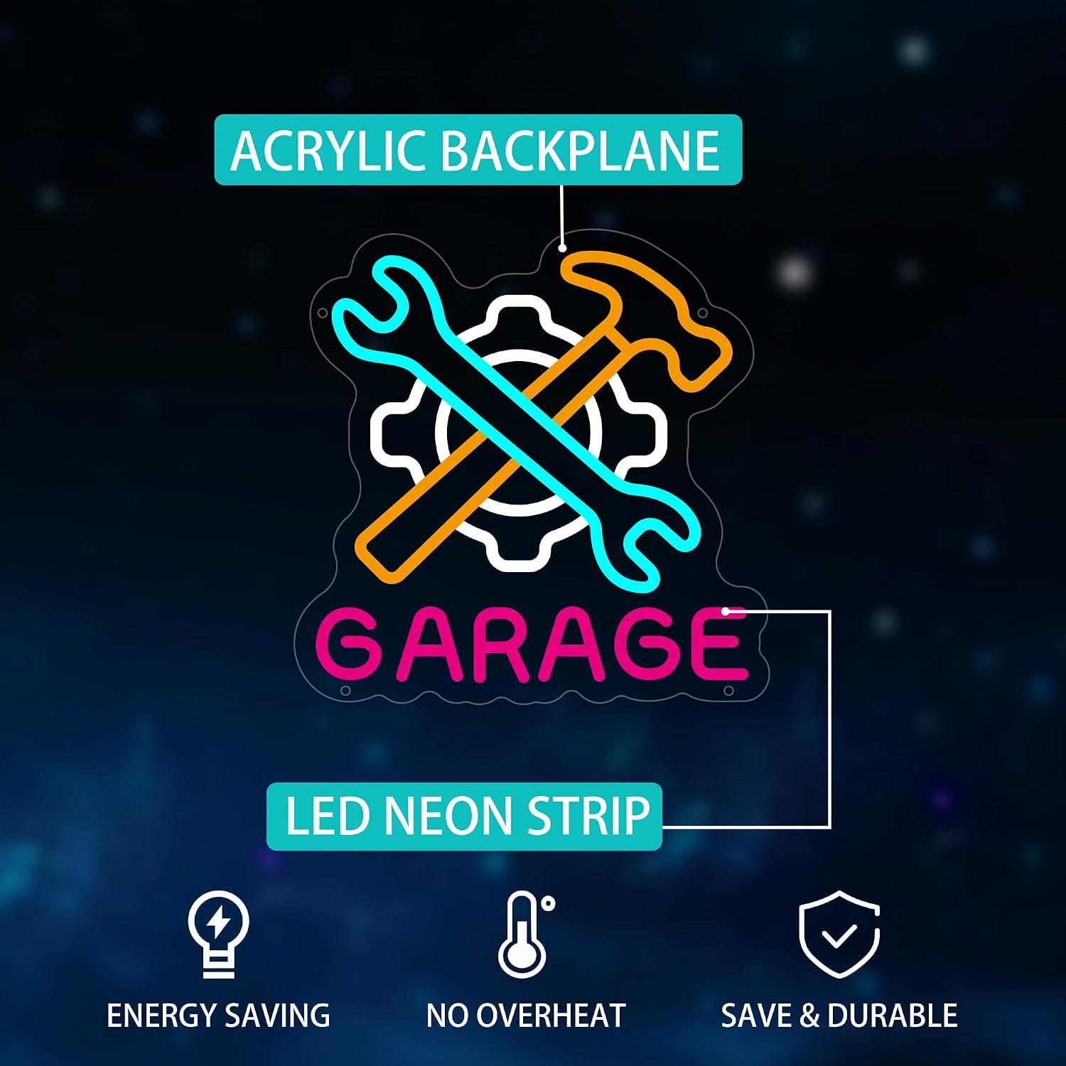 Enseigne néon LED pour garage, - Auto Repair Shop Signs avis et prix