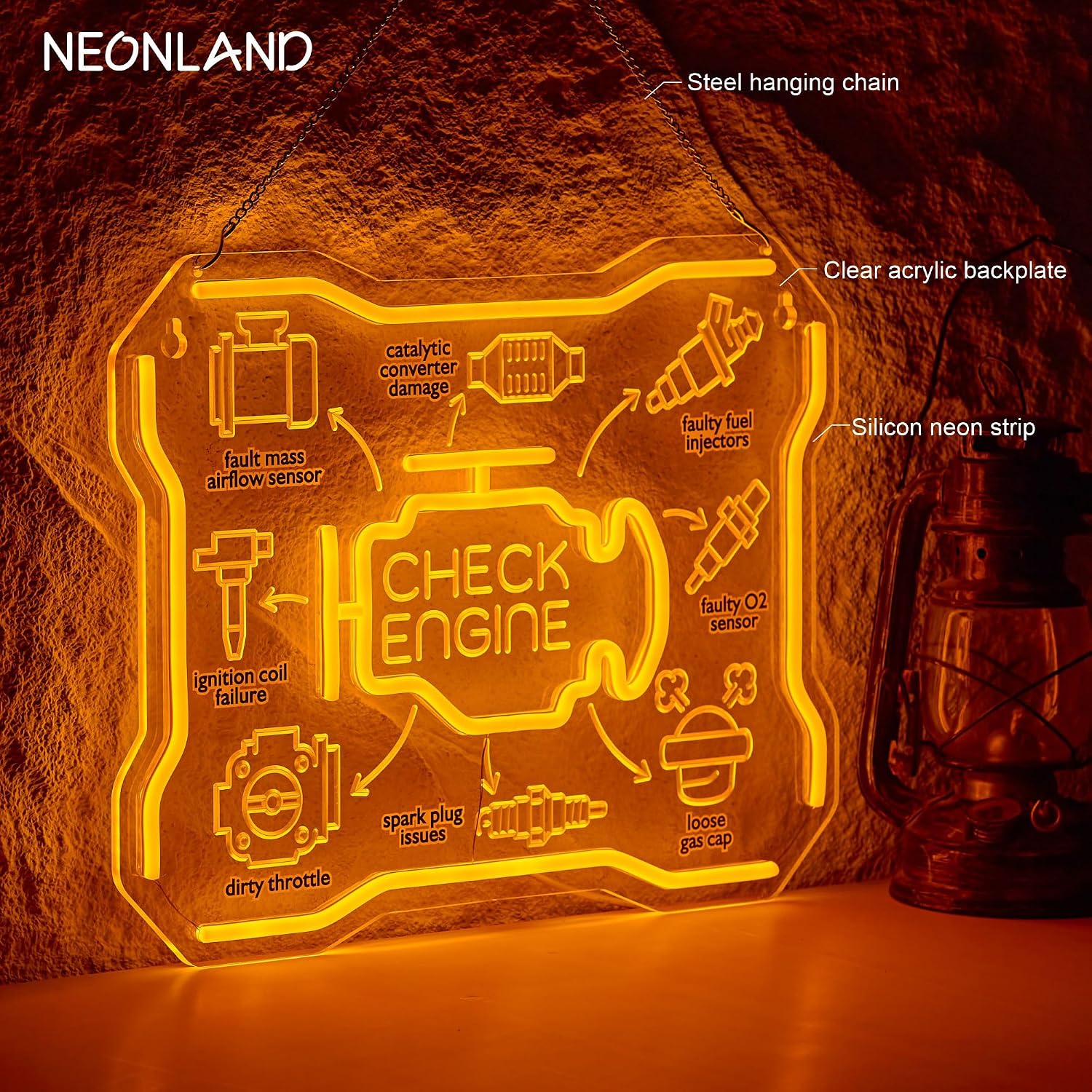 Enseigne néon LED USB « Vérifi - Auto Repair Shop Signs avis et prix