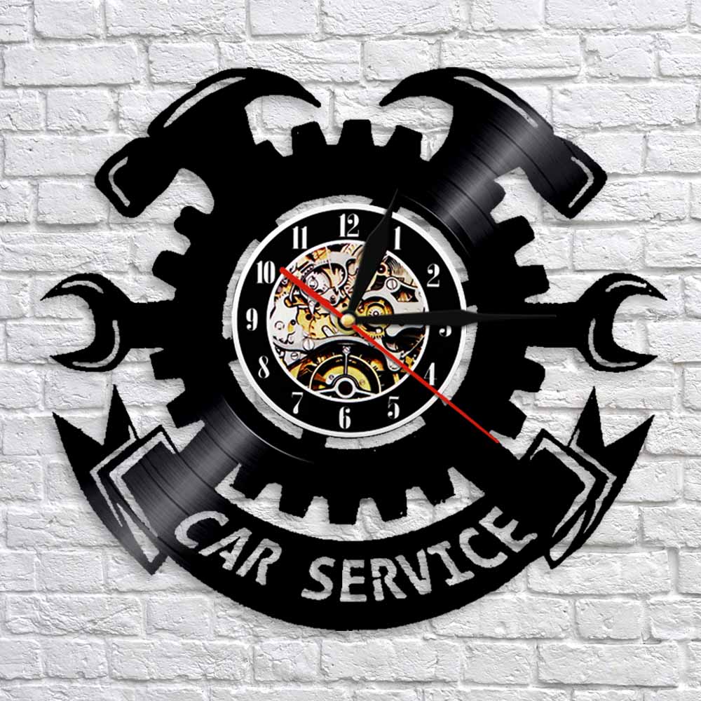 Horloge murale en vinyle desig - Auto Repair Shop Signs avis et prix