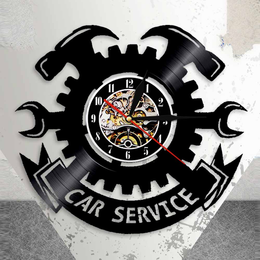 Horloge murale en vinyle desig - Auto Repair Shop Signs avis et prix