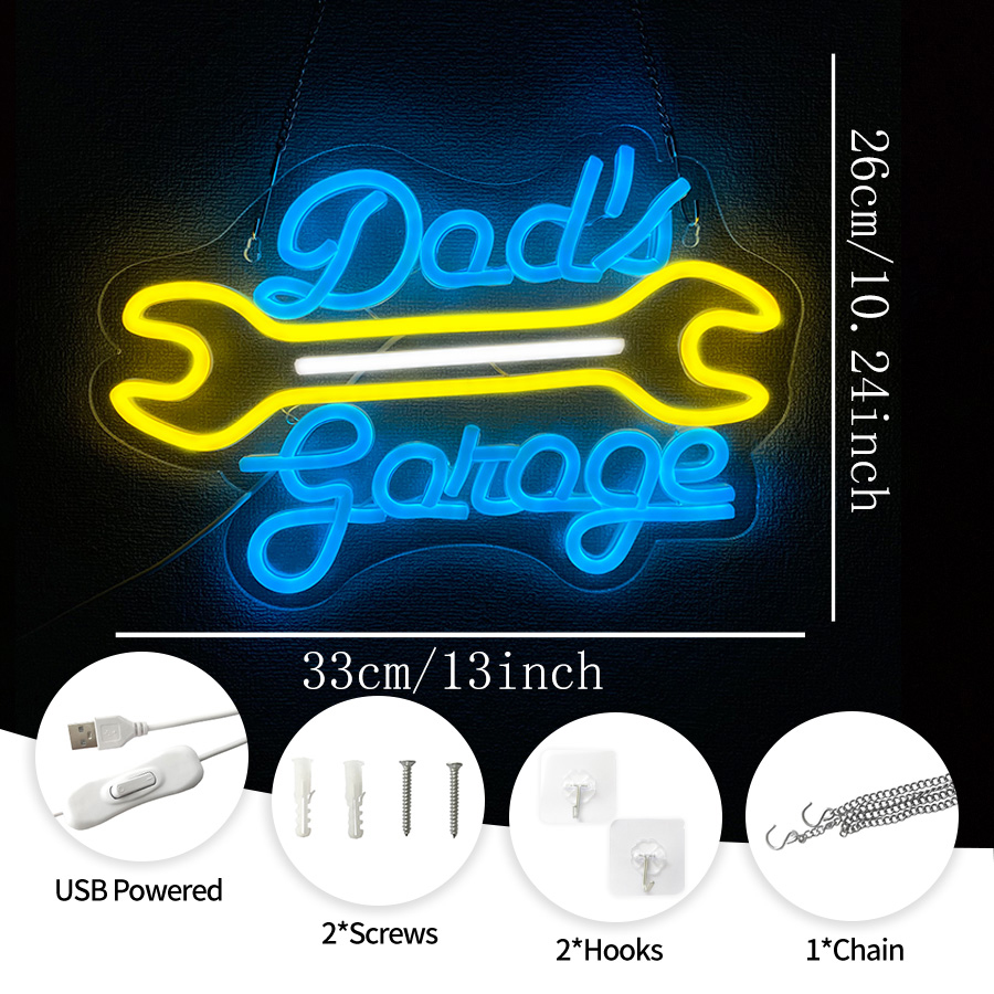 Enseigne néon LED pour garage, - Auto Repair Shop Signs avis et prix